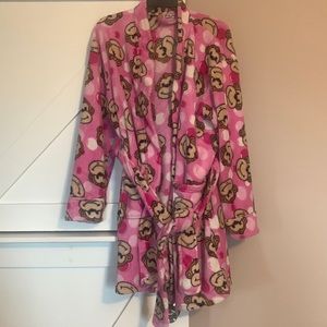 Fuzzy Monkey Bath Robe